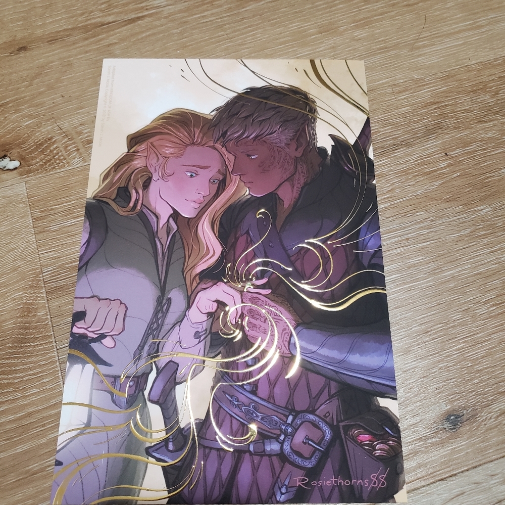 Throne of Glass, Kingdom of Ash, Sarah j Maas, rosiethorns88 art print